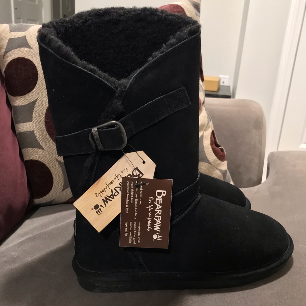 Black Womens Bearpaw Boots